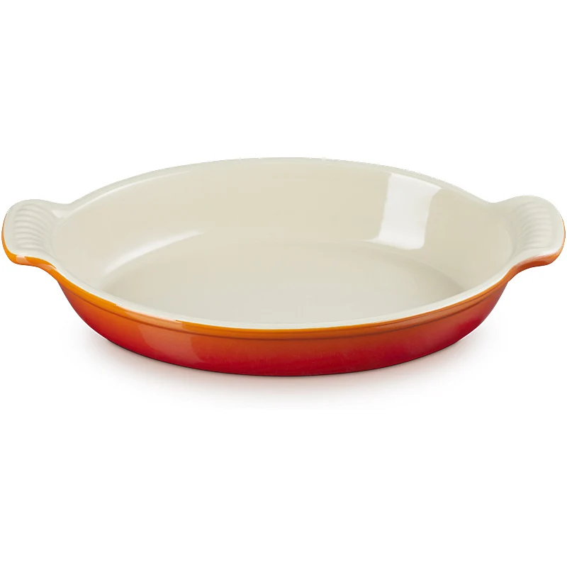 Le Creuset Auflaufform Tradition oval 28 cm Ofenrot