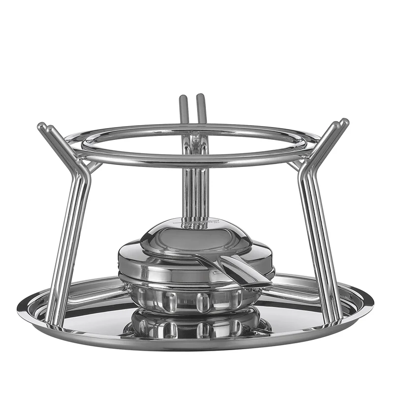 Fondue-Garnitur ALUMINIUM INDUKTION rot 23 cm