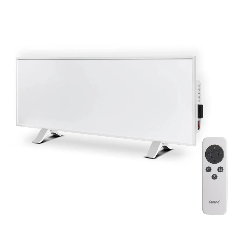 Cronos infrared heater, 330W, white, allergy friendly, ultra-thin, matte surface, heats an area up to 12m2, Synthelith PRO CRP-330TWP White