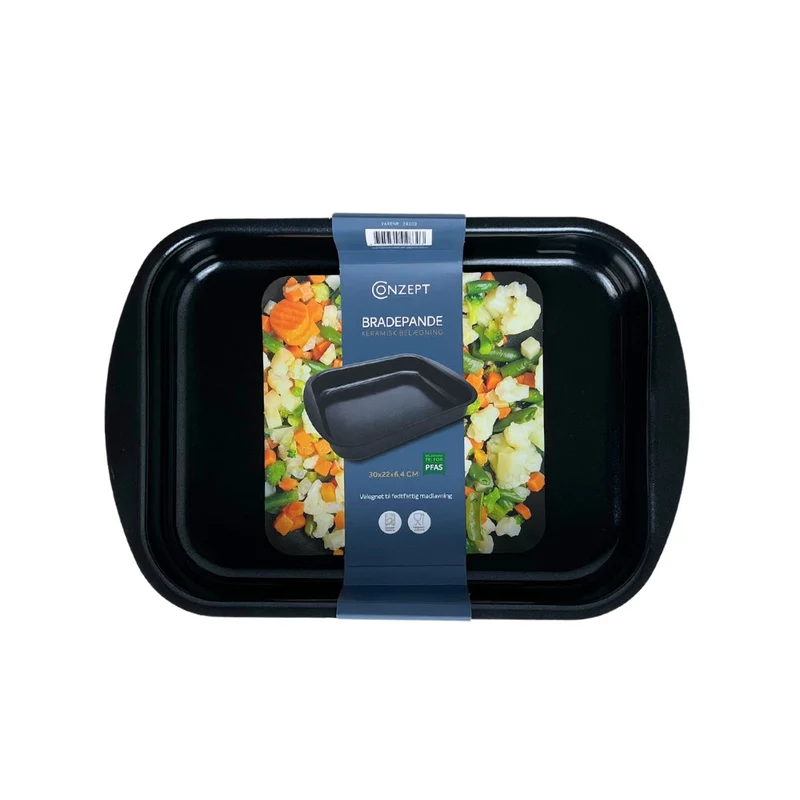 Conzept Kitchen – Aluminium-Backform 30 x 22 x 6,4 cm, Keramik