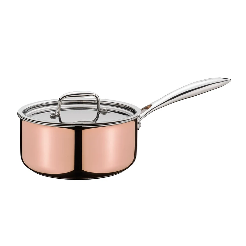 Stielkasserolle nieder mit Deckel 20 cm
