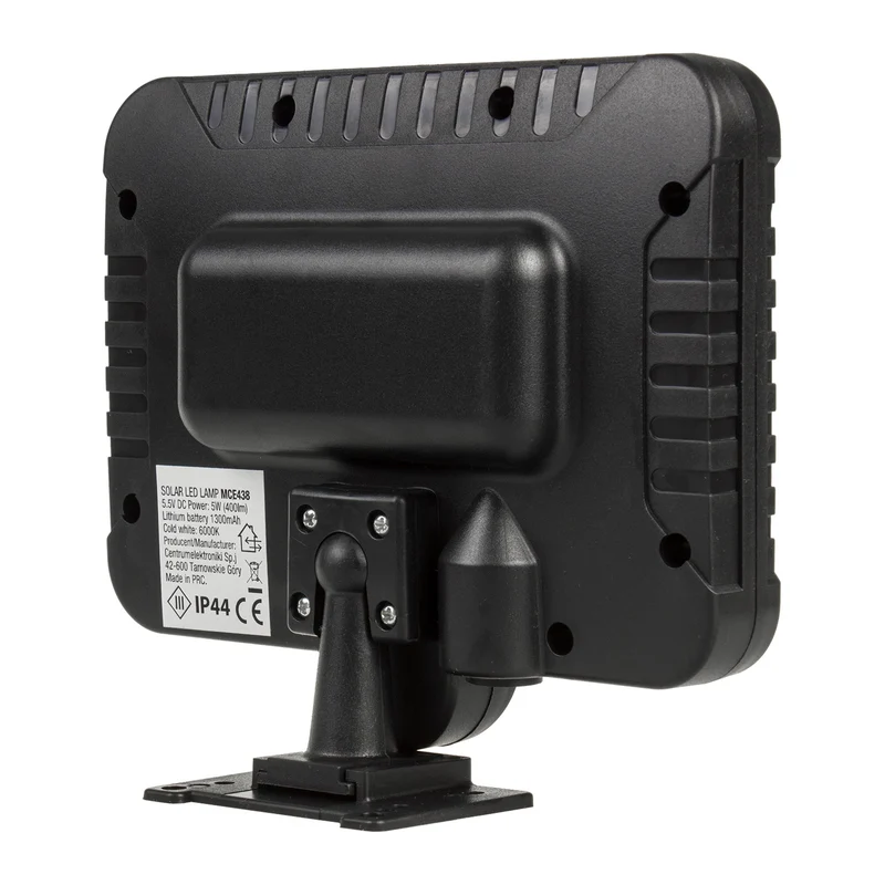 Solar LED floodlight with Maclean motion sensor, IP44, 5W, 400lm, 6000K, 1300 mAh lithium battery, 5.5V DC MCE438, 4 pieces
