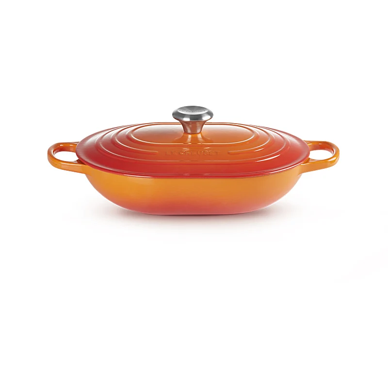Le Creuset Oblong Signature 31 cm Ofenrot