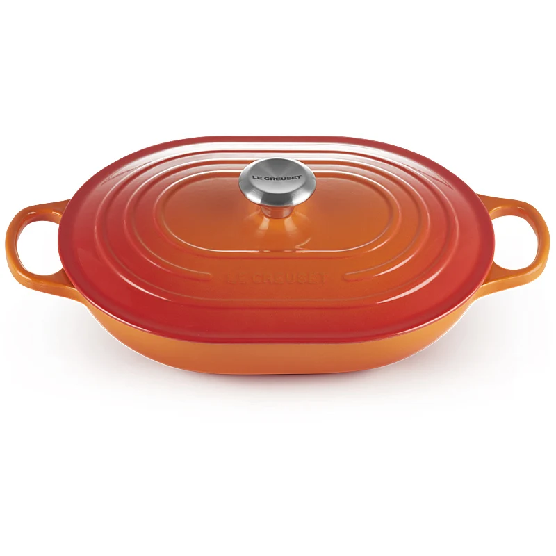 Le Creuset Oblong Signature 31 cm Ofenrot