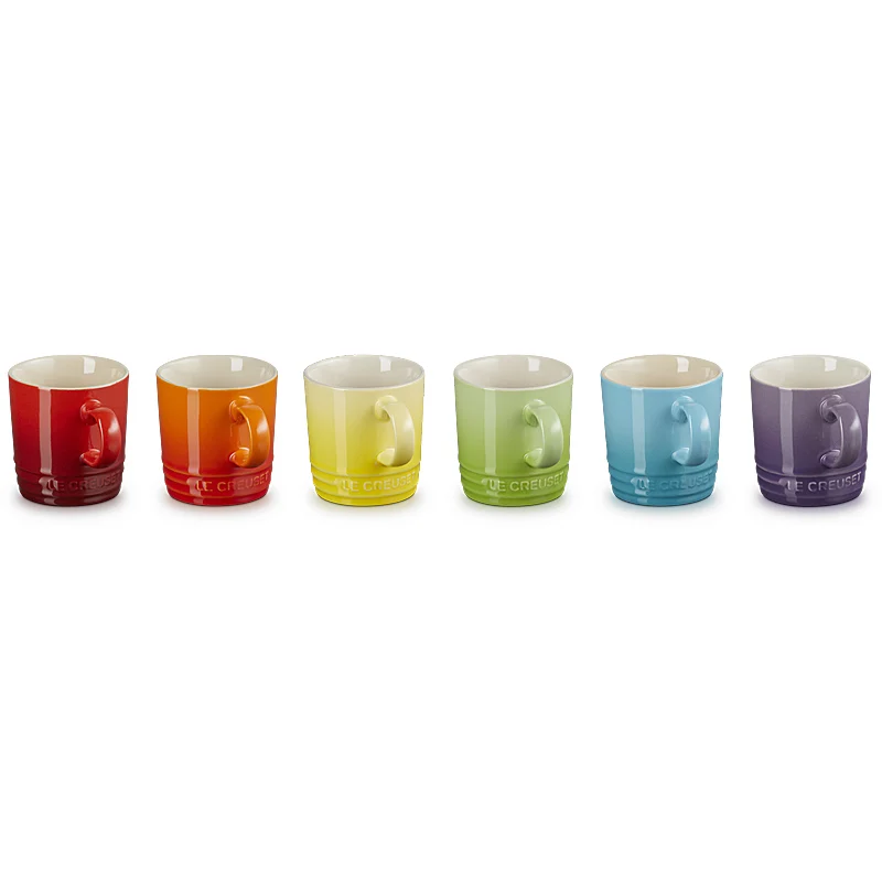 Le Creuset Becher 100 ml 6er Set Regenbogen
