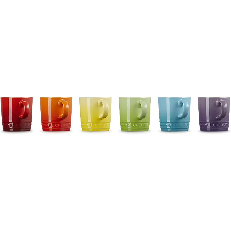 Le Creuset Becher 100 ml 6er Set Regenbogen