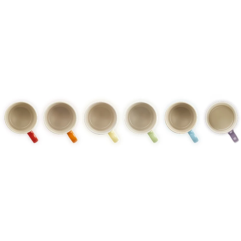 Le Creuset Becher 100 ml 6er Set Regenbogen