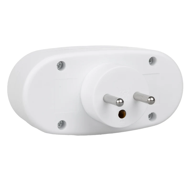 Maclean Current Outlet, Socket Splitter with 2 Sockets and Circuit Breaker, Type E, 2x16A, MCE337 E