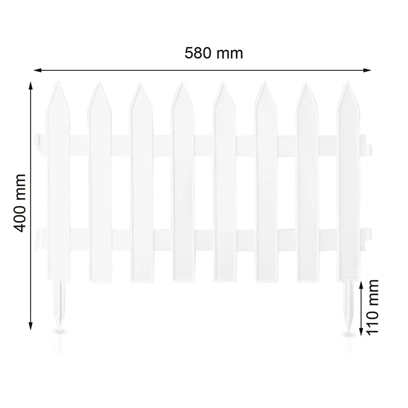 Garden Classic garden fence IP?SU2 S449 3.6m white