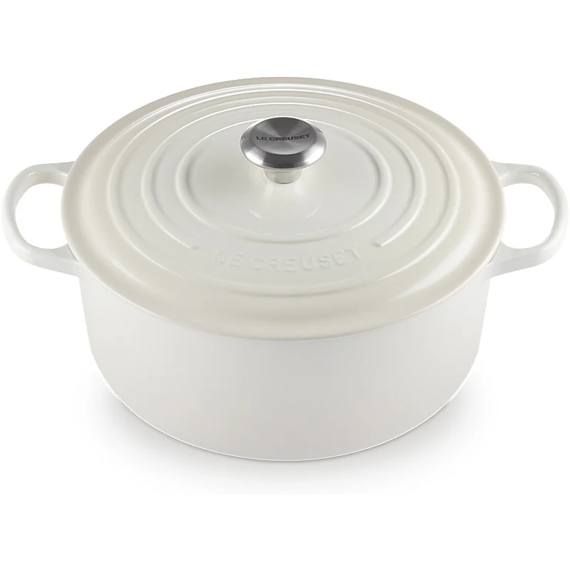 Le Creuset Bräter Signature rund 20 cm Meringue