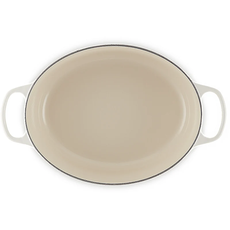Le Creuset Bräter Signature oval 31 cm Meringue