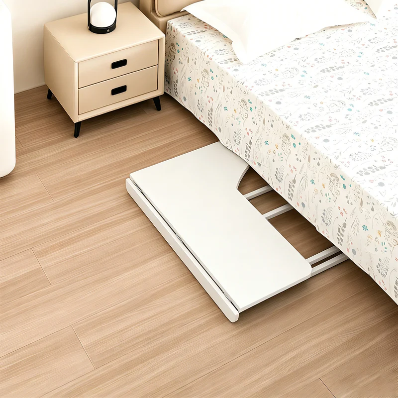Maclean Folding Desk, White, Mobile, 100x65 cm, max. 50 kg, Corner, L-Shaped, MC-1250 L/W