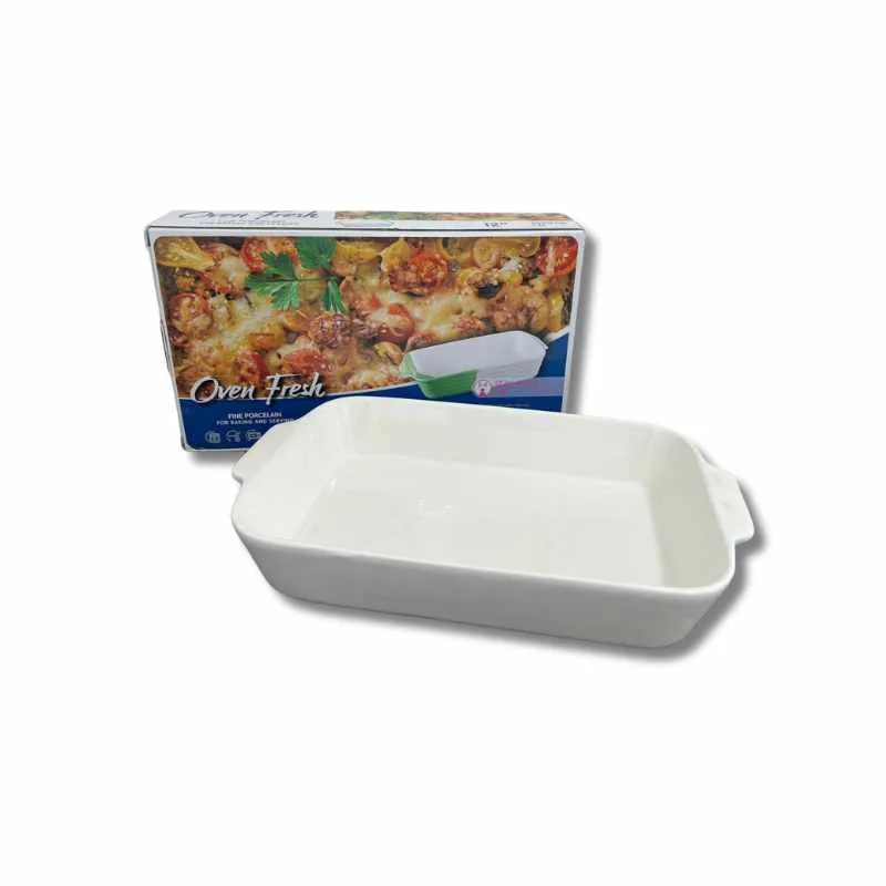 Porcelain Rectangular Bakeware 1L