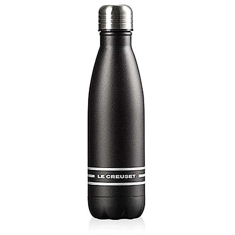 Le Creuset Trinkflasche Schwarz Matt