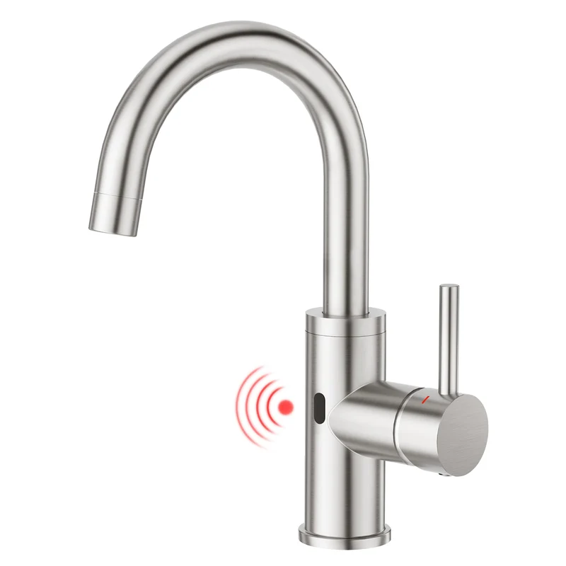 CREA Infrarot Wasserhahn 360° drehbar mit Automatischer Sensor Berührungslose, Einhebelmischer Armat
