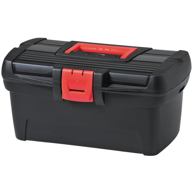Curver toolbox, organizer with compartments, black, Herobox Basic 13'' 221694