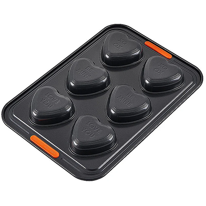 Le Creuset 6er Herz mit Text
