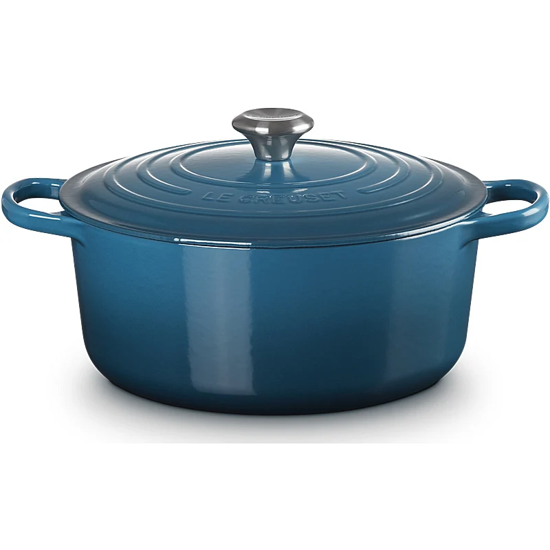 Le Creuset Bräter Signature rund 20 cm Deep Teal