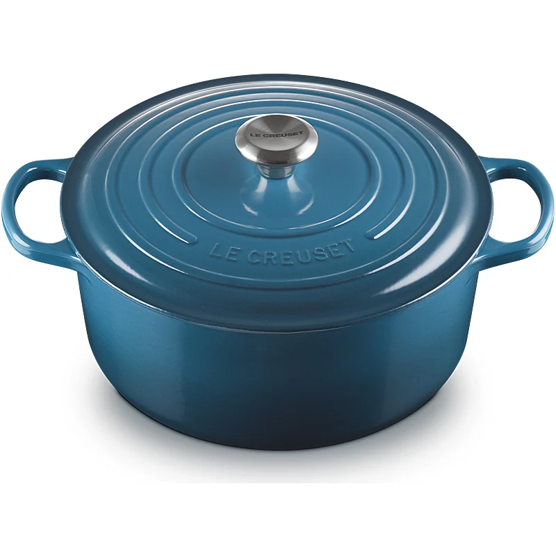 Le Creuset Bräter Signature rund 20 cm Deep Teal