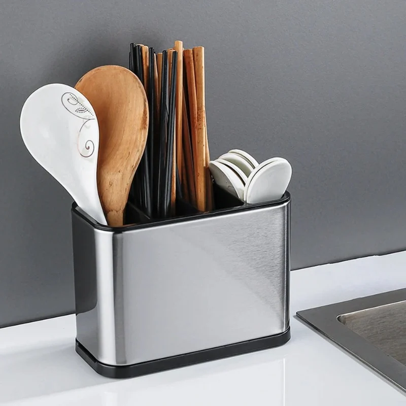 Kitchen Utensil Cutlery Holder Stainless Steel