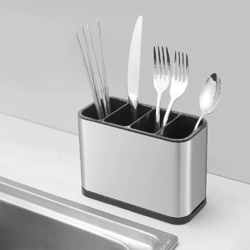 Kitchen Utensil Cutlery Holder Stainless Steel