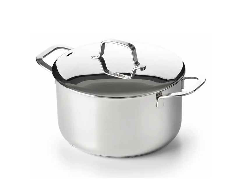 Beka Kochtopf Maestro RVS mit Deckel ø 16 cm / 1,1 Liter - geeignet für alle Wärmequellen