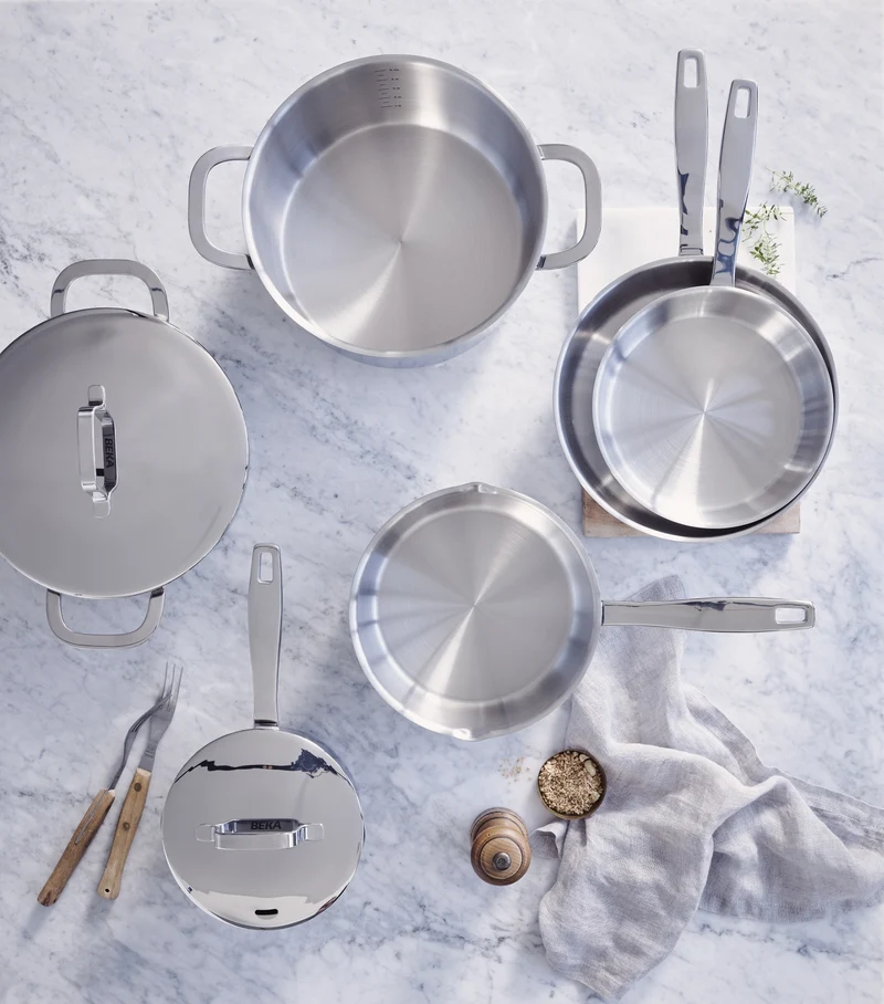 Beka Kochtopf Maestro RVS mit Deckel ø 16 cm / 1,1 Liter - geeignet für alle Wärmequellen