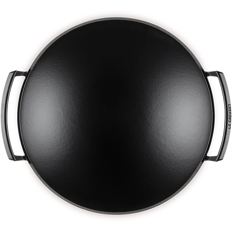 Le Creuset Wok mit Glasdeckel 36 cm Kirschrot