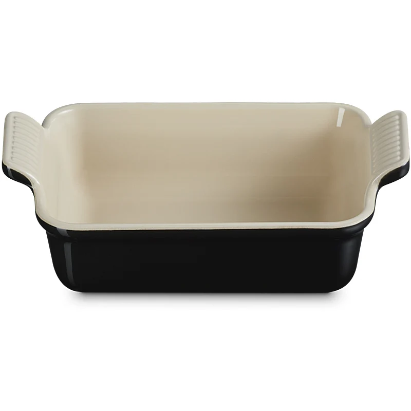 Le Creuset Auflaufform Tradition 19 cm Schwarz Glänzend