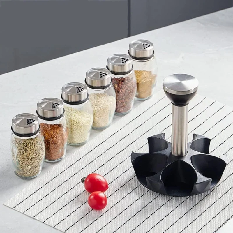 Rotating Spice Rack 6 Bottles