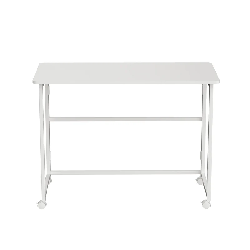 Maclean folding table desk, white, mobile, top 100x50cm, max. 50kg, MC-1250 W