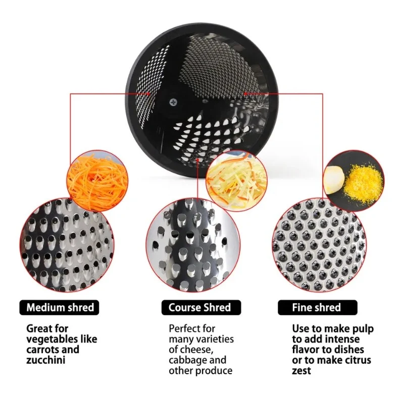 Cheese Grater Multifunction 3 Sides