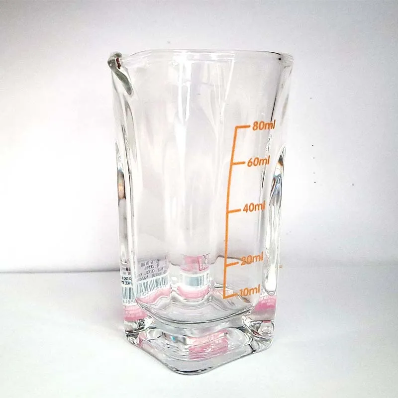 80ml Durable Measuring Glass with Easy-to-Read Scale