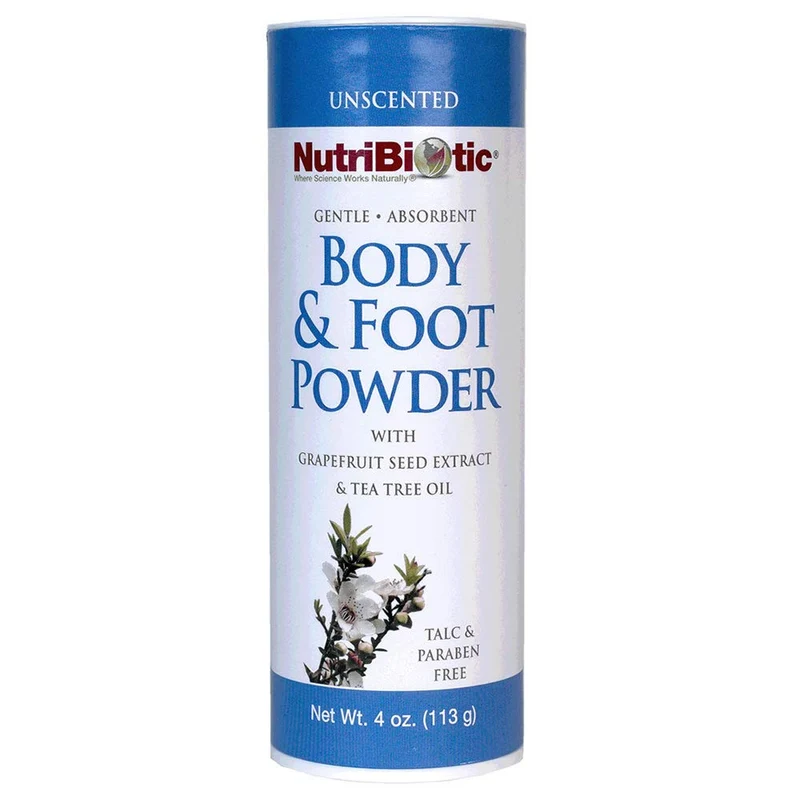 Natural Body FuÃŸ Pulver, geruchslos, 4 oz (113 g) - NutriBiotic
