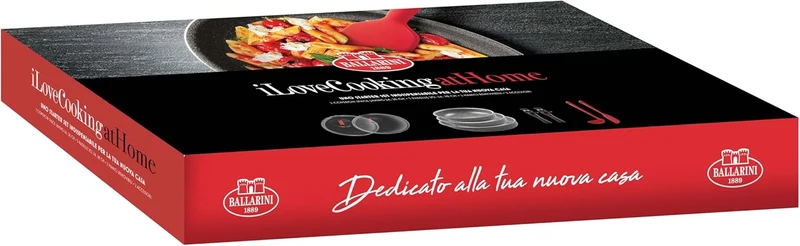 I love coooking at home Ballarini Geschenkset 9-teilig platzsparend