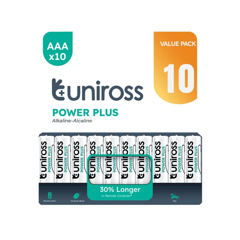 Uniross – AAA-Batterien – 10er-Packung