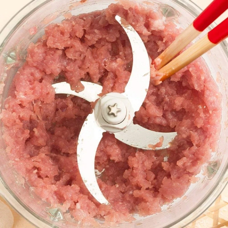 MITSHU Food Chopper with Glass Bowl 1.8 L