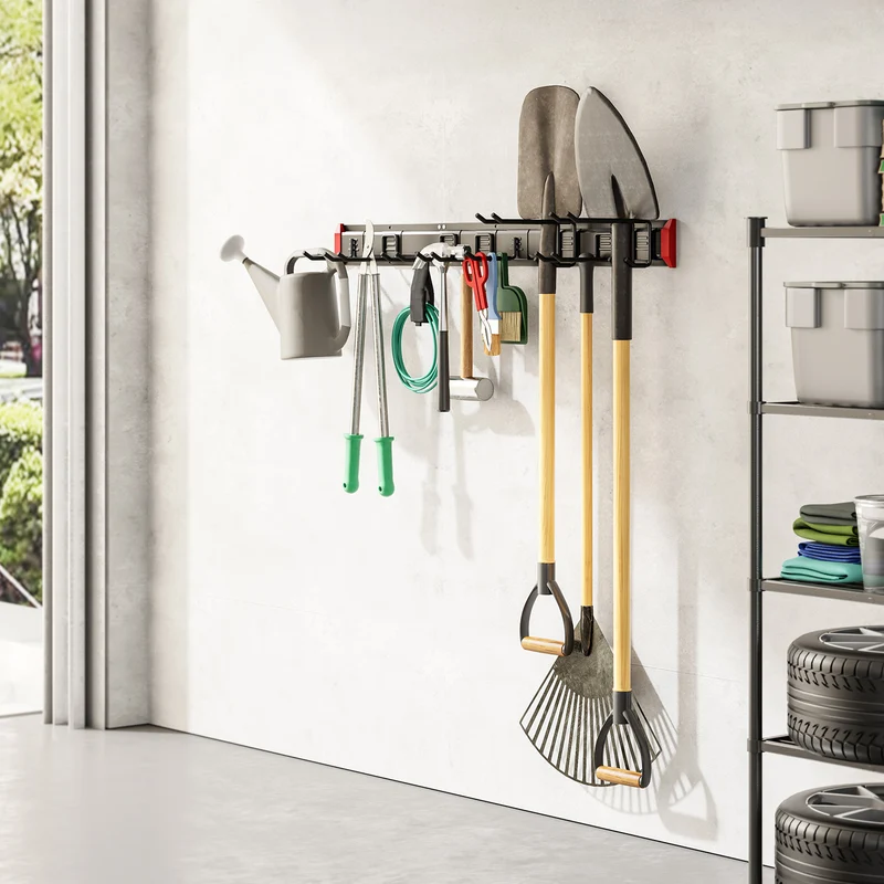 Maclean Wall-Mounted Tool Organizer, steel, max. load 228 kg, width 1222 mm, MC-179