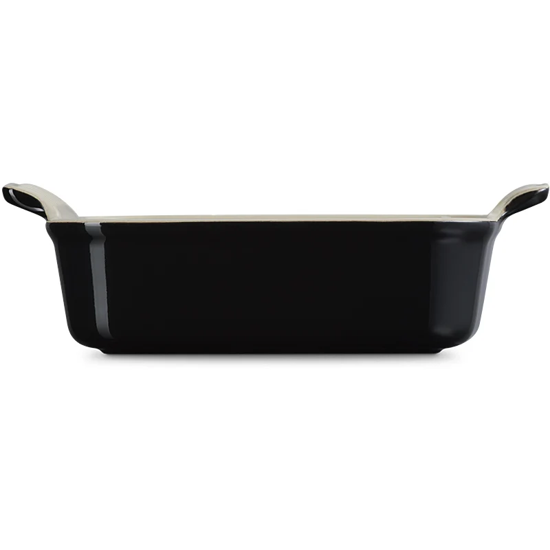 Le Creuset Auflaufform Tradition 26 cm Schwarz Glänzend