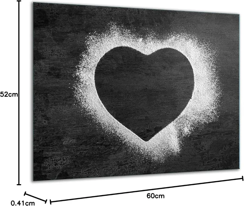 TMK ArtDeko Herdabdeckplatte 1 Teilig 60x52 cm - Spritzschutz Herdabdeckung – Herdschutz aus Sicherh