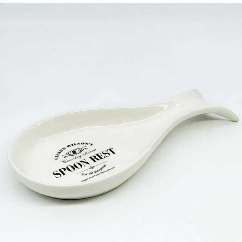 Country Kitchen Ceramic Spoon Rest