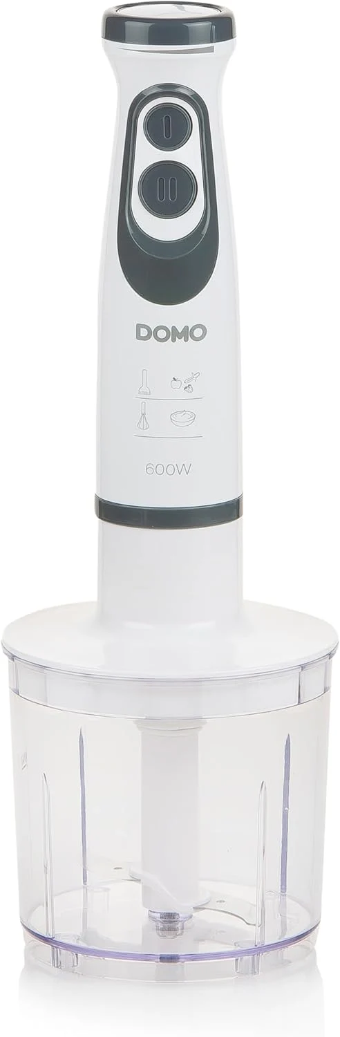 DOMO DO1089M Mixer-Set 3-in-1 600 W inkl. Messbecher weiss/grau White, White