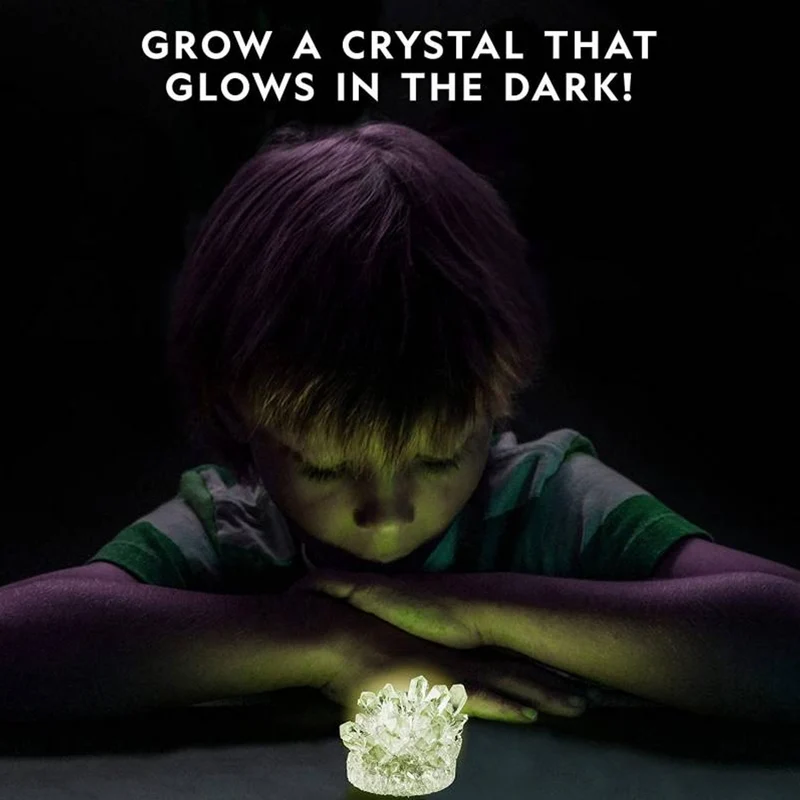 National Geographic - Glow in the Dark Crystal Growing Lab Kit - Grow Amazing Crystals at Home