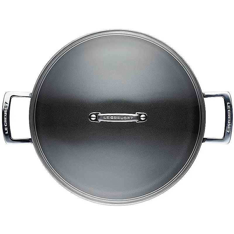 Le Creuset Aluminium-Schmorpfanne mit Glasdeckel 28 cm x 9 cm