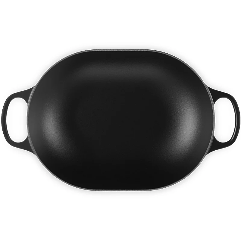 Le Creuset Oblong Signature 31 cm Schwarz