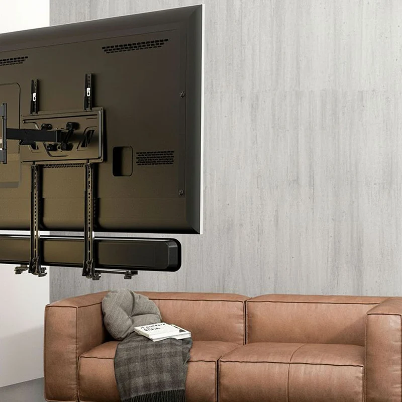 Maclean MC-914 Universal Soundbar Mount Speaker Holder Mounting Under TV up to 15kg VESA Space Saving