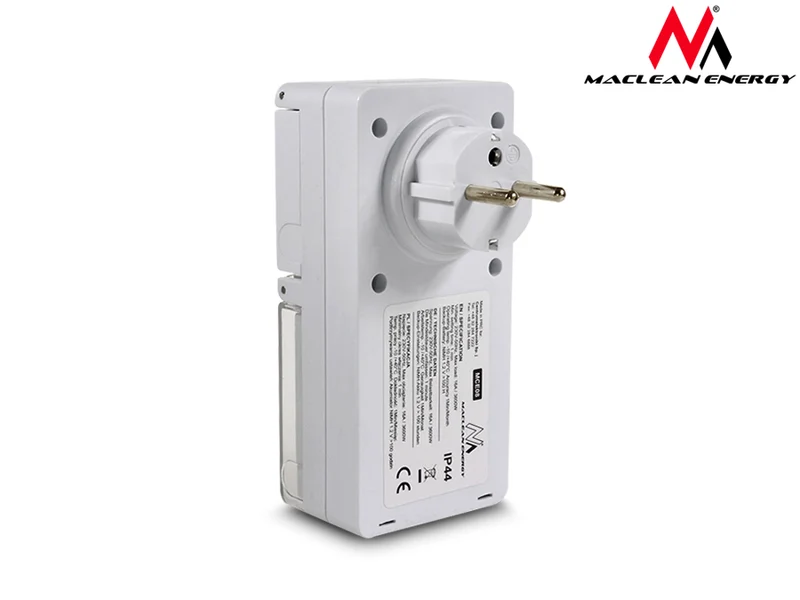 Maclean MCE08 external digital timer, random function, 10 programs, max 156 programs, 3600 W.