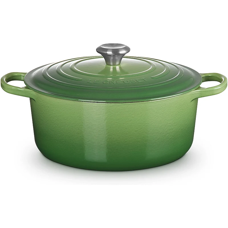 Le Creuset Bräter Signature rund 24 cm Bamboo Green