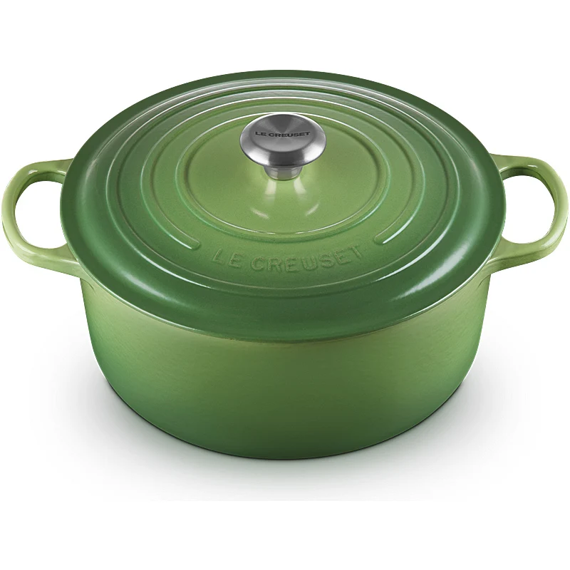 Le Creuset Bräter Signature rund 24 cm Bamboo Green