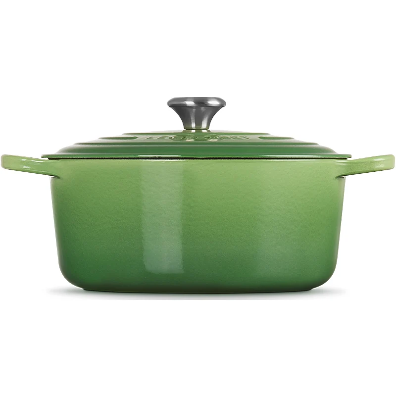 Le Creuset Bräter Signature rund 24 cm Bamboo Green
